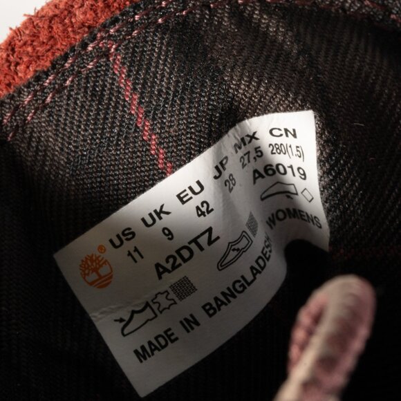 Timberland Courmayeur Valley 6" Boot Color Burgundy Size 11 B (M) - Picture 16 of 16